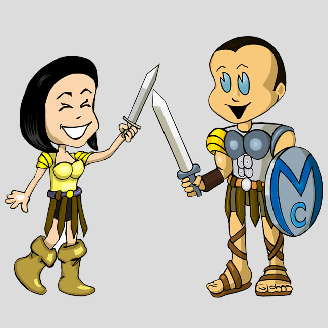 Mascotes para Maximus Comércio