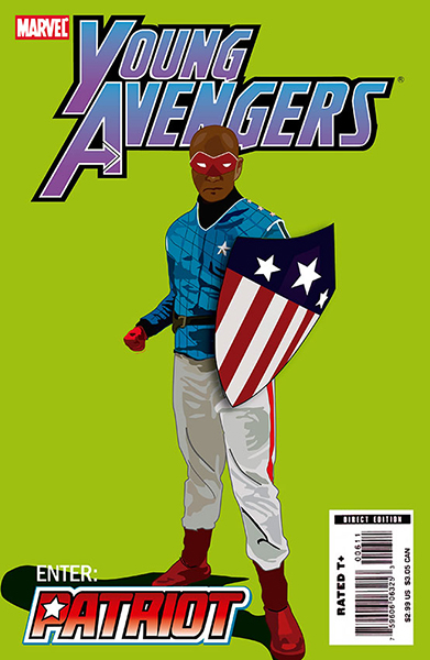 Capa fictícia para revista Young Avengers (Jovens Vingadores)