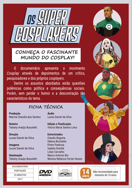 Os Super Cosplayers - Capa DVD - Verso